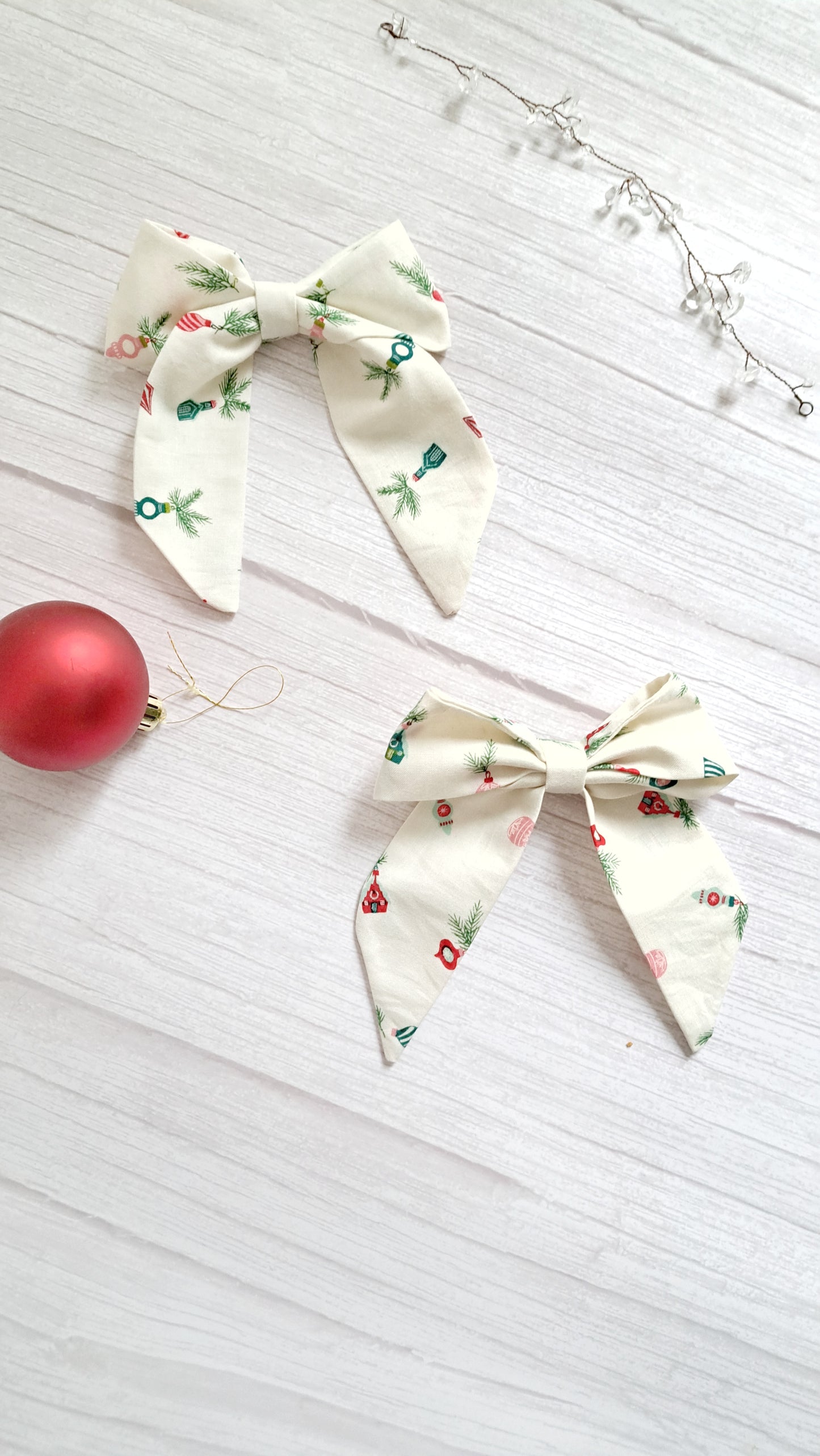 Cosy Christmas Hair Bow