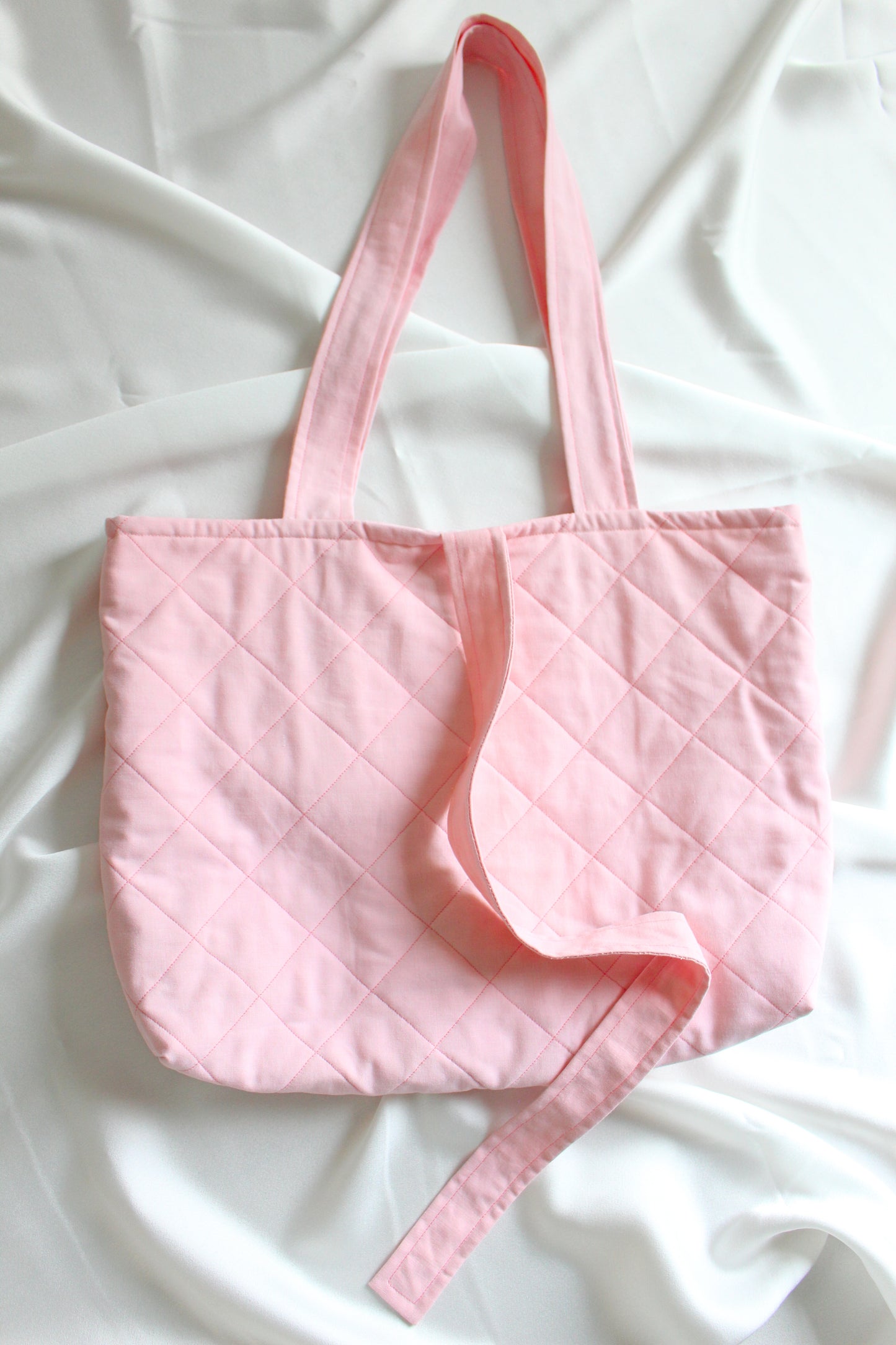 Martha Tote Bag - Quilted Pink