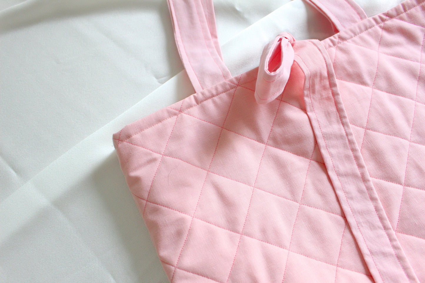 Martha Tote Bag - Quilted Pink