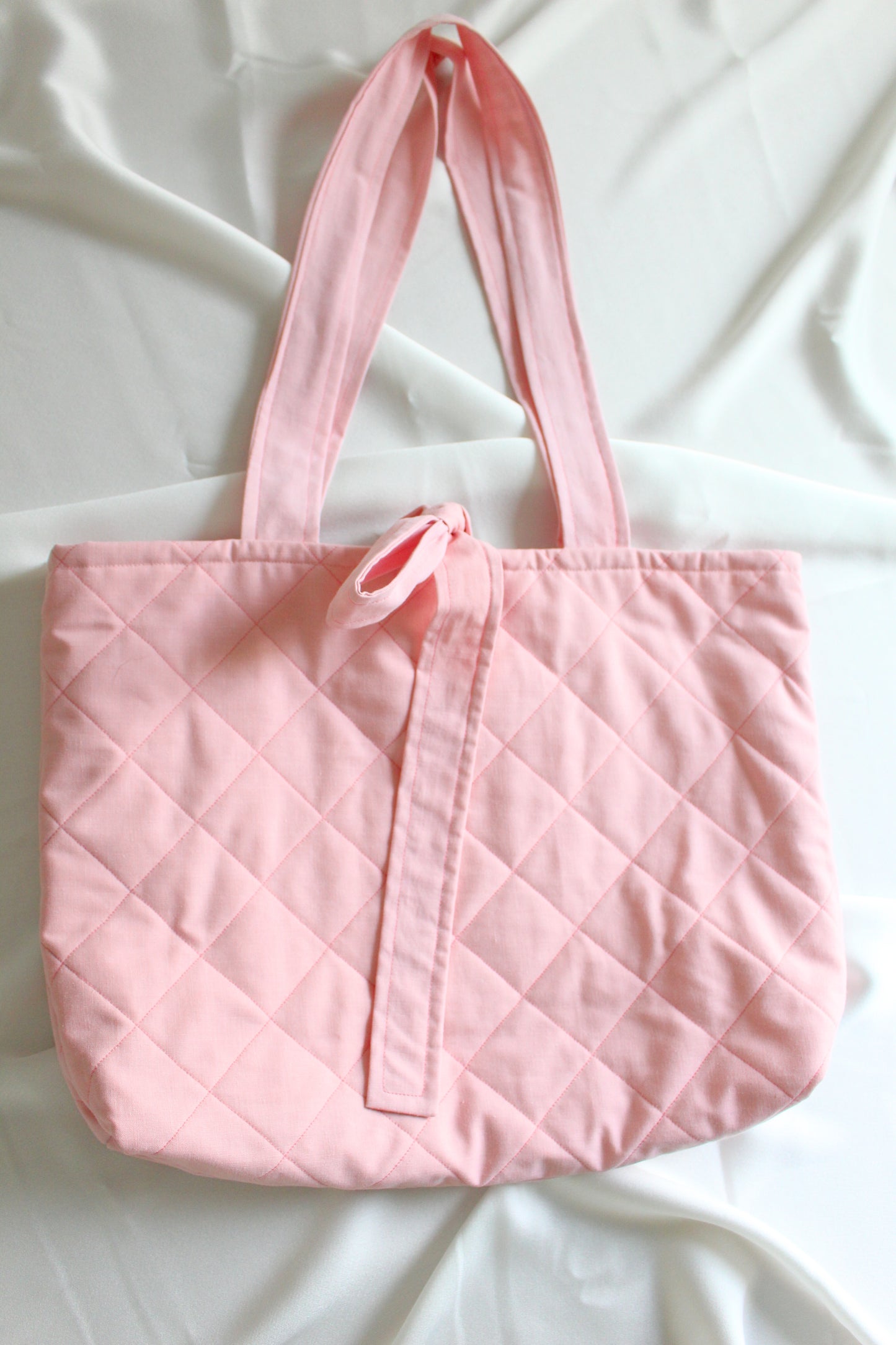 Martha Tote Bag - Quilted Pink