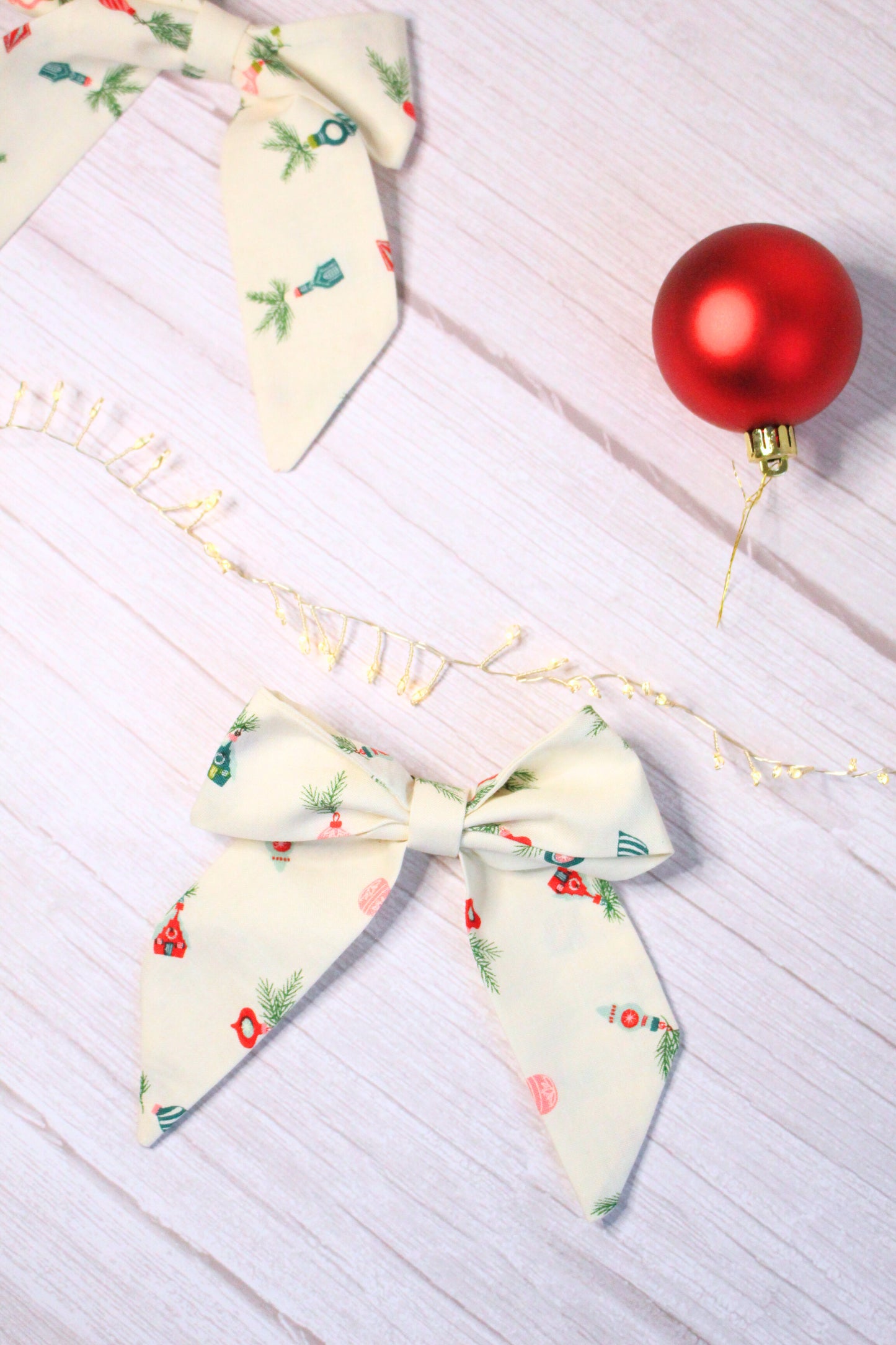 Cosy Christmas Hair Bow