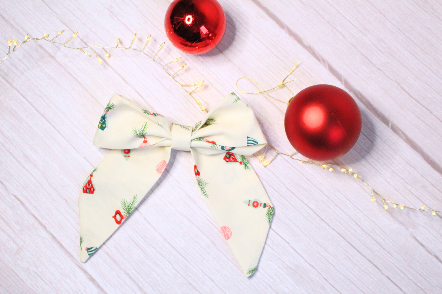 Cosy Christmas Hair Bow