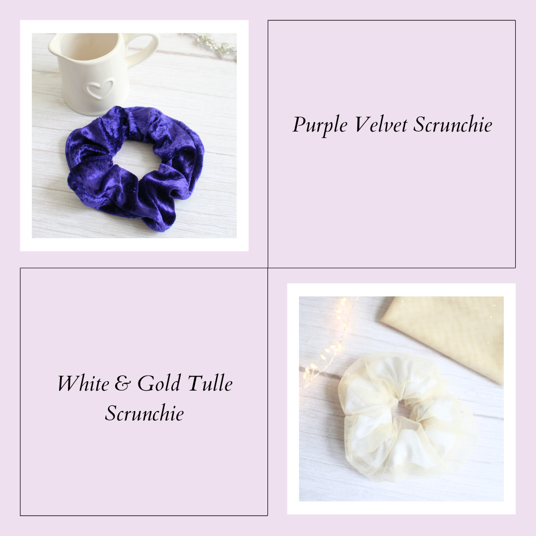 Scrunchie Gift Box - Set of Three Scrunchies - Customisable