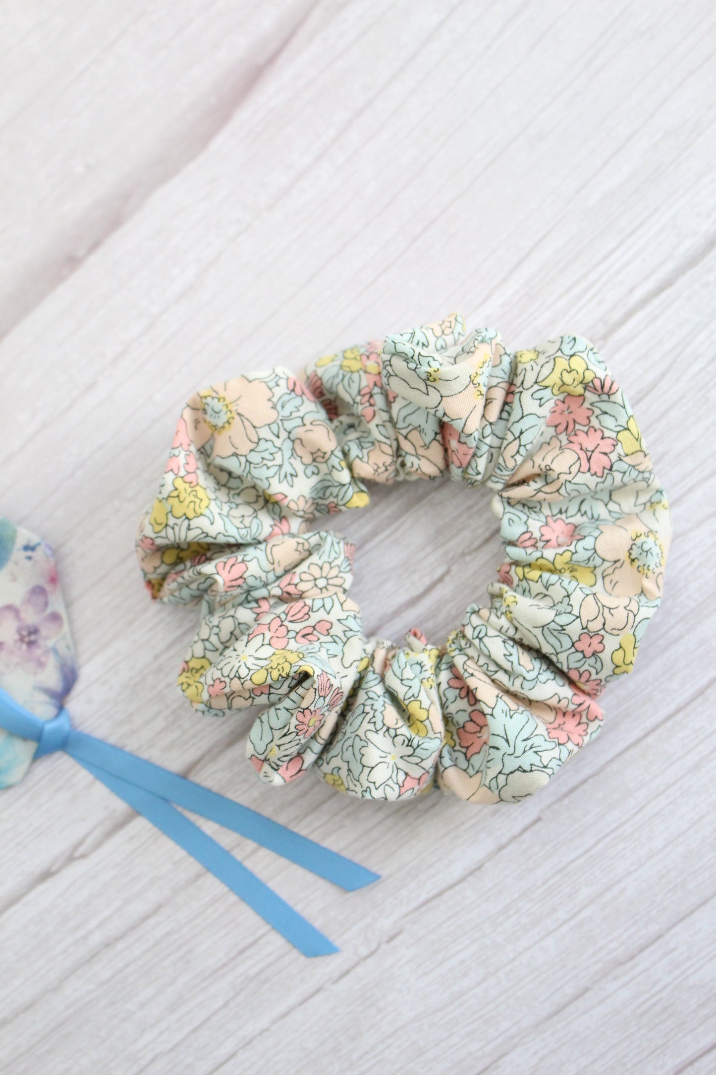 Pastel Liberty of London Tana Lawn Fabric Hair Scrunchie