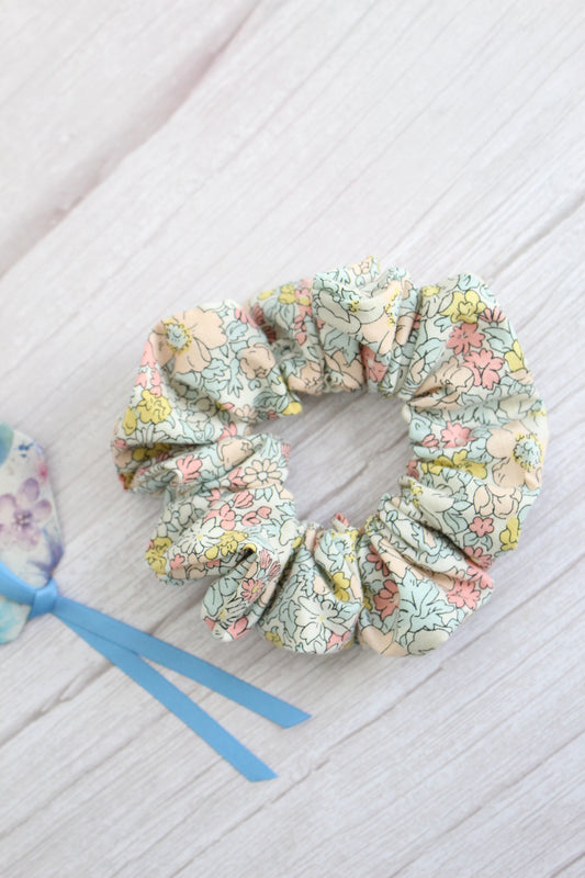 Pastel Liberty of London Tana Lawn Fabric Hair Scrunchie