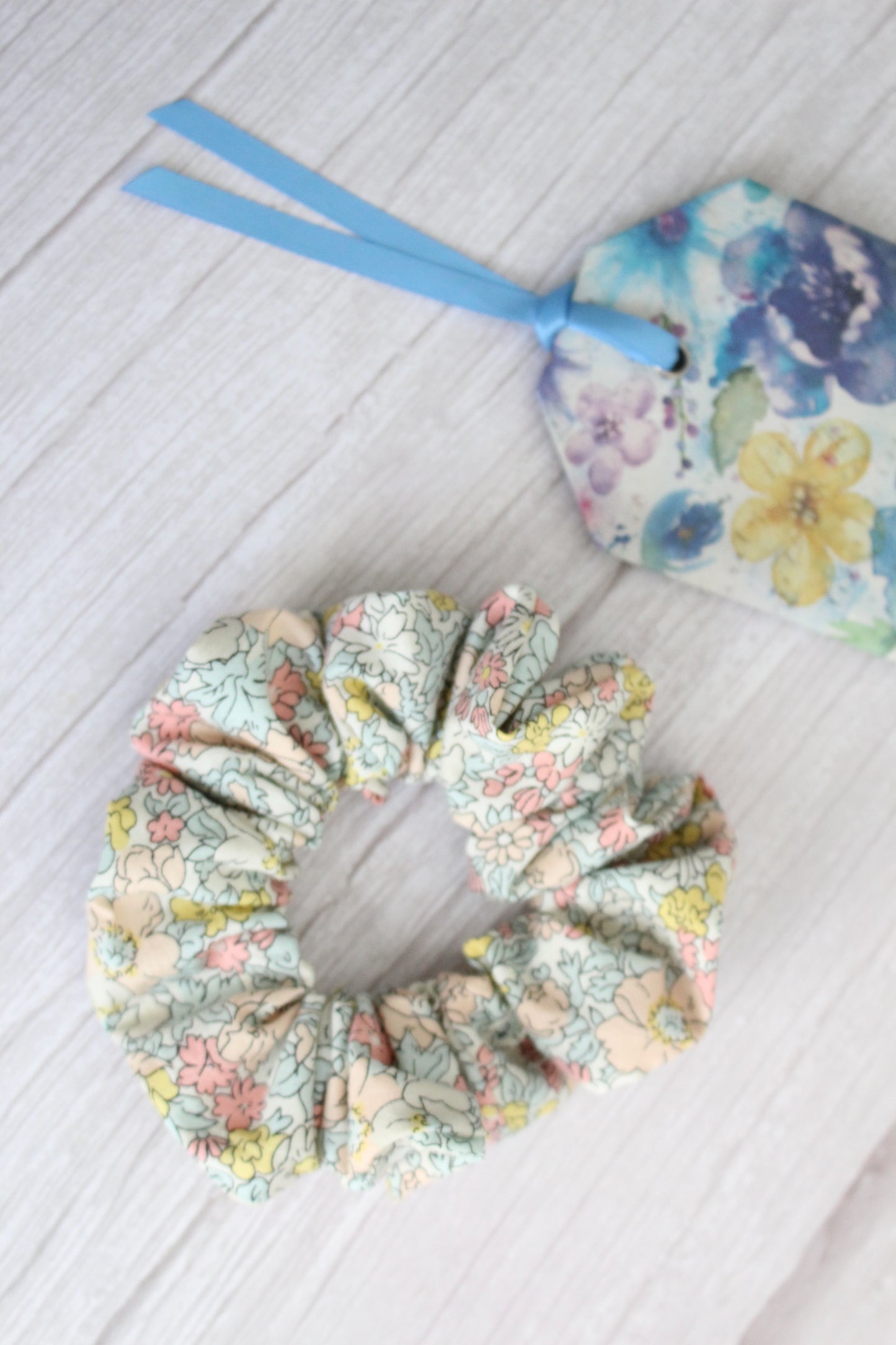 Pastel Liberty of London Tana Lawn Fabric Hair Scrunchie