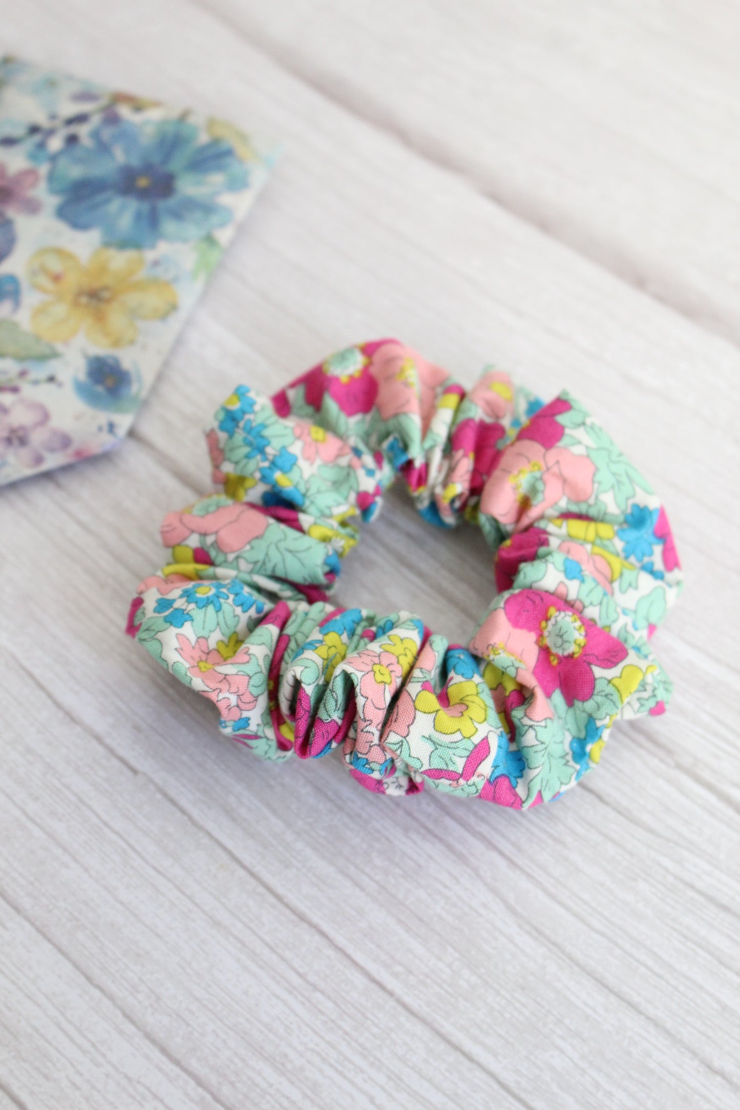 Colourful Liberty of London Tana Lawn Floral Hair Scrunchie