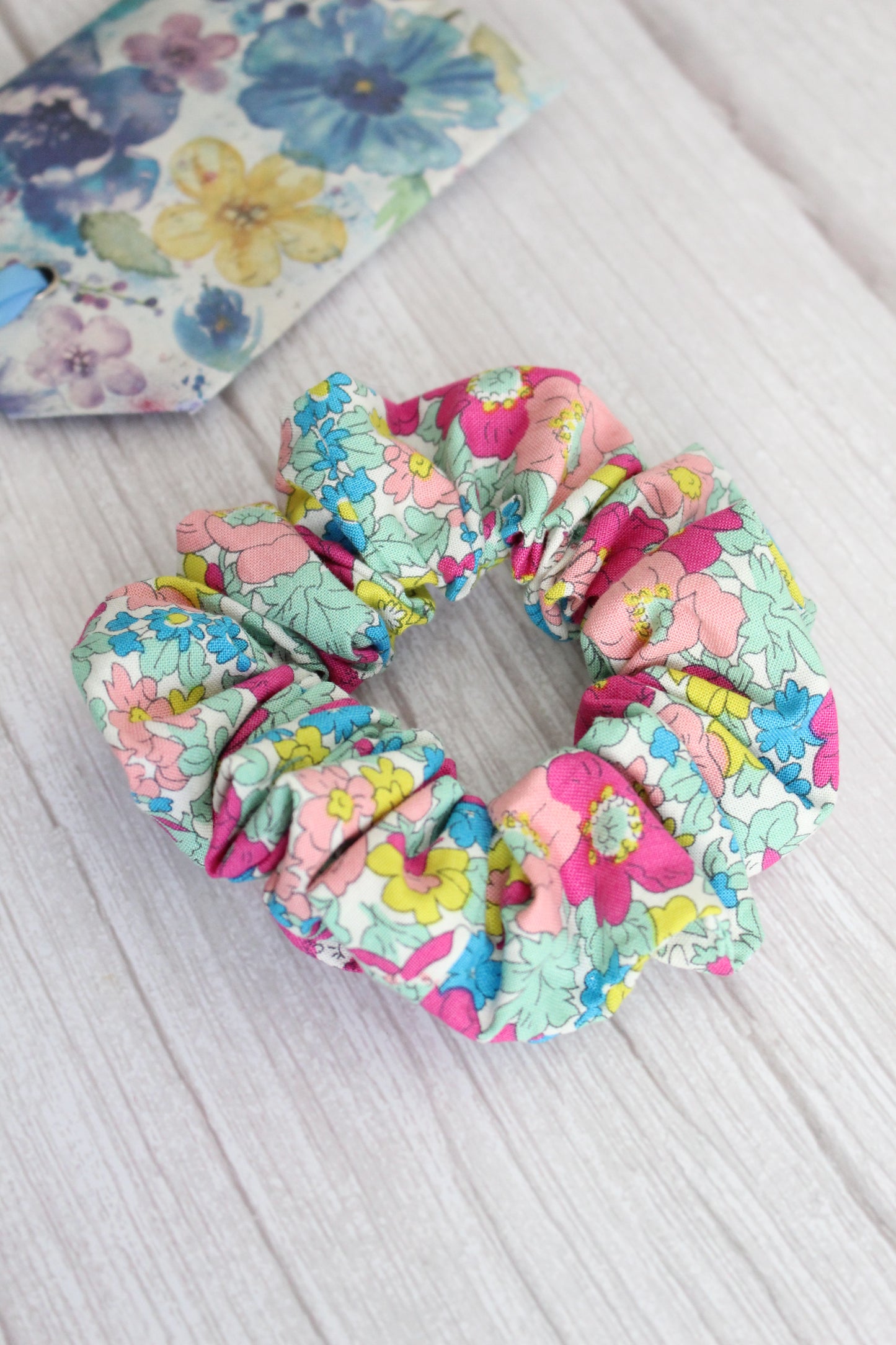 Colourful Liberty of London Tana Lawn Floral Hair Scrunchie