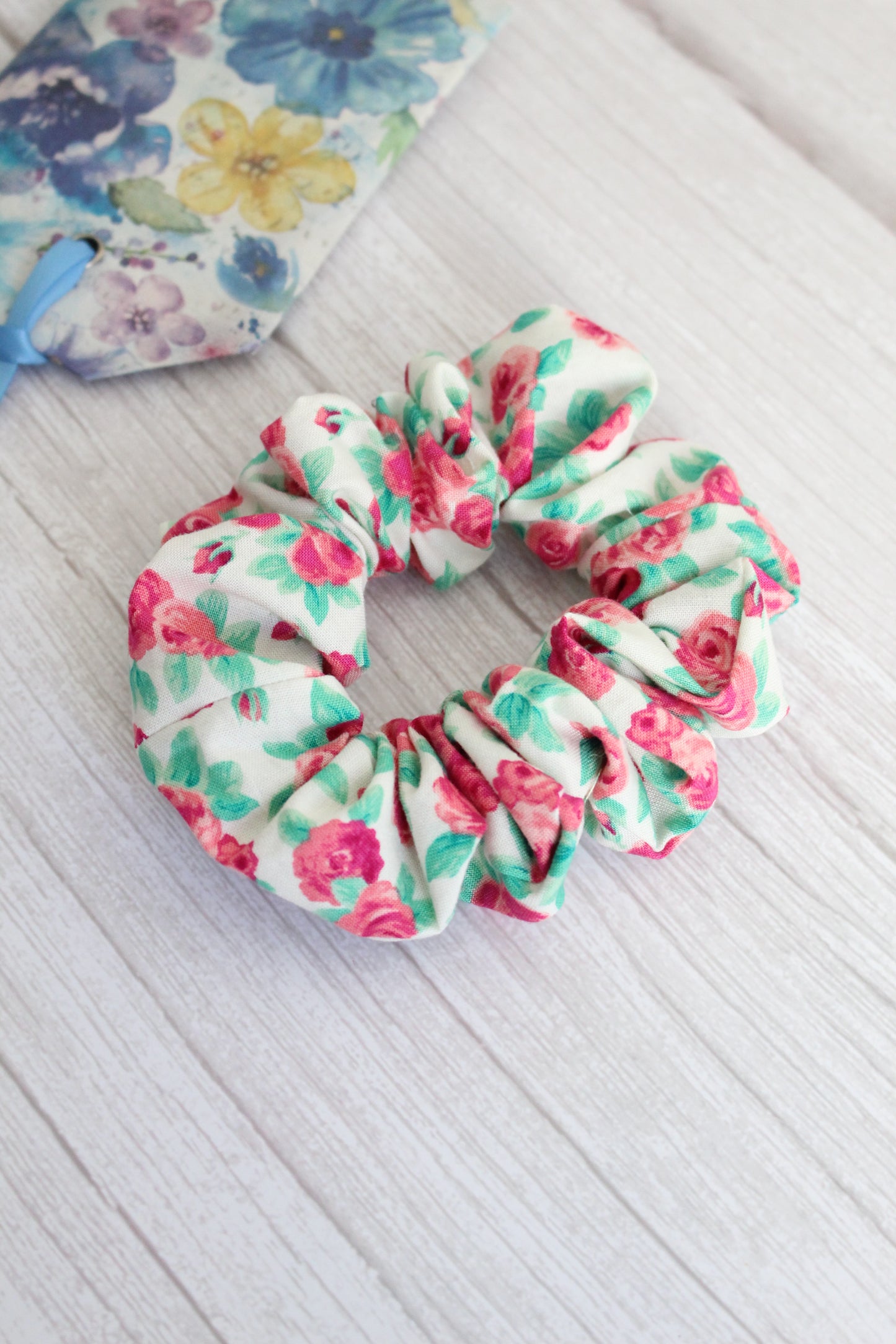 Tana Lawn Liberty Of London Rose Fabric Hair Scrunchie