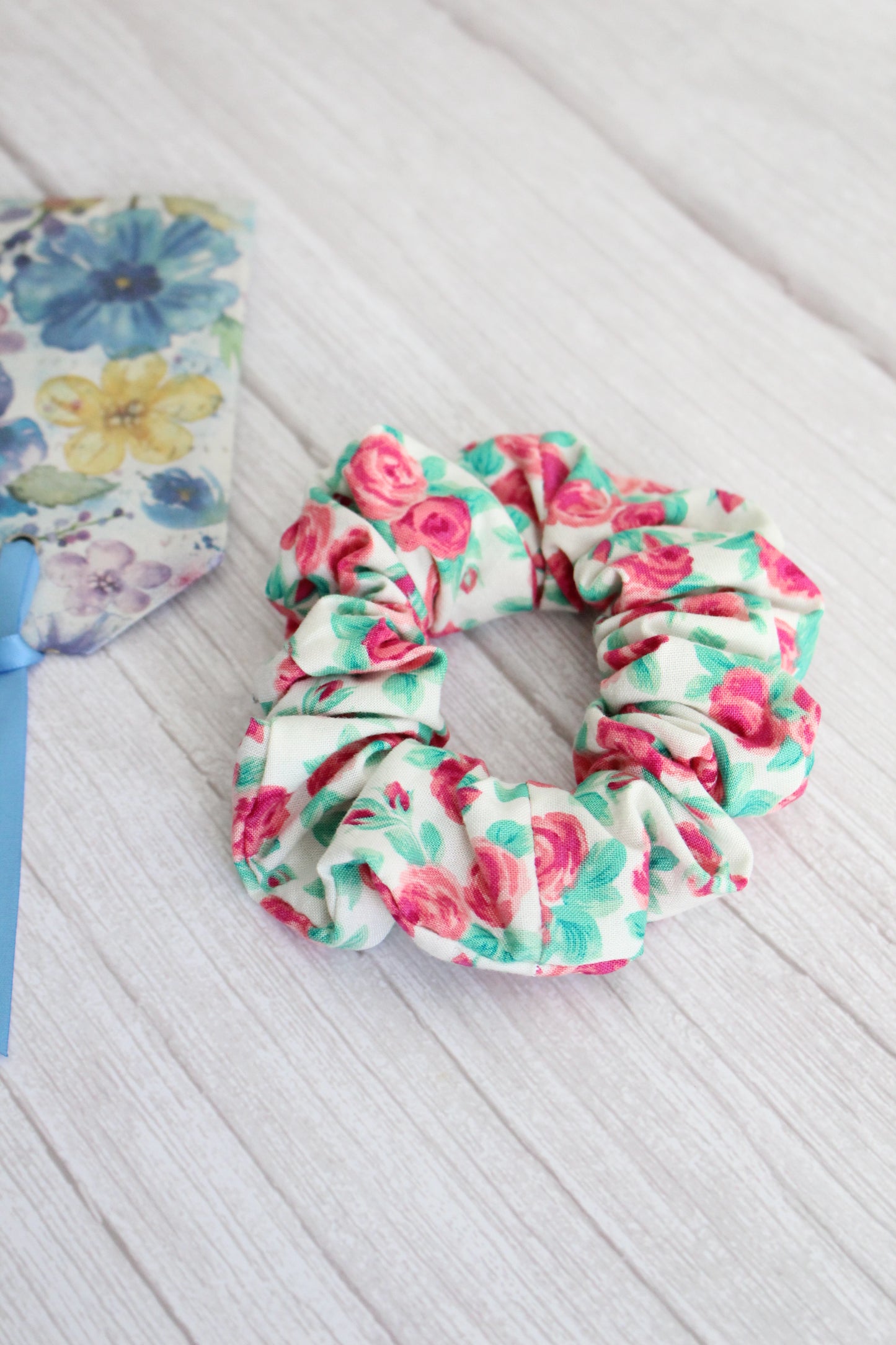 Tana Lawn Liberty Of London Rose Fabric Hair Scrunchie