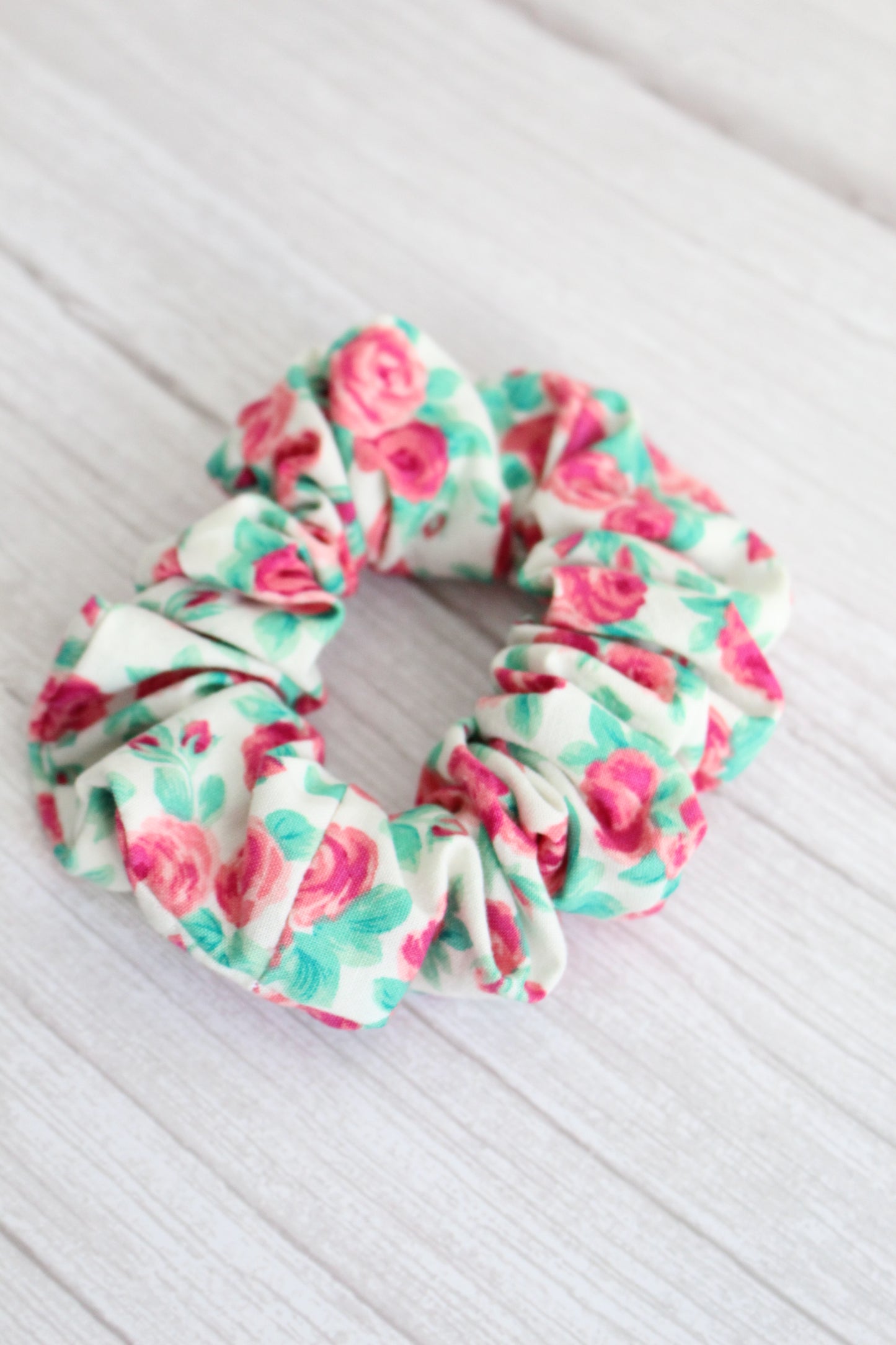 Tana Lawn Liberty Of London Rose Fabric Hair Scrunchie