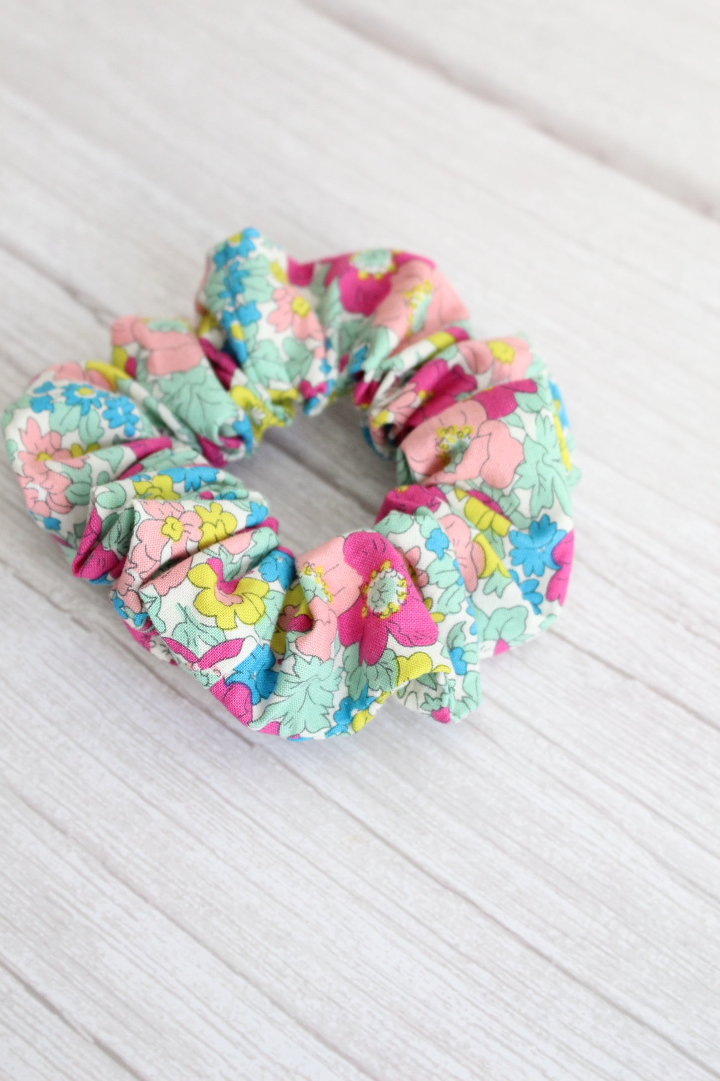 Colourful Liberty of London Tana Lawn Floral Hair Scrunchie