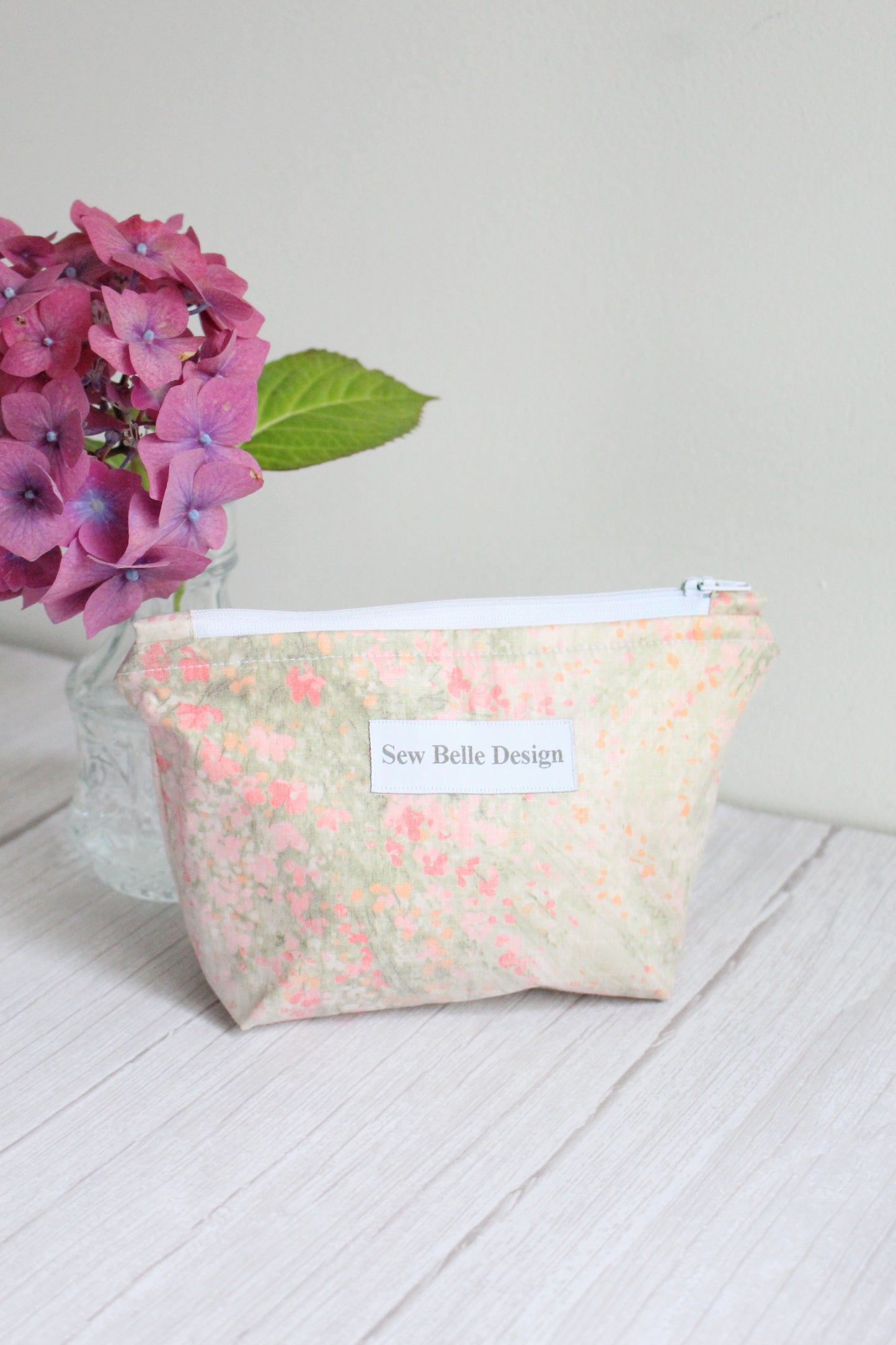 Anita Zip Bag - Watercolour Florals