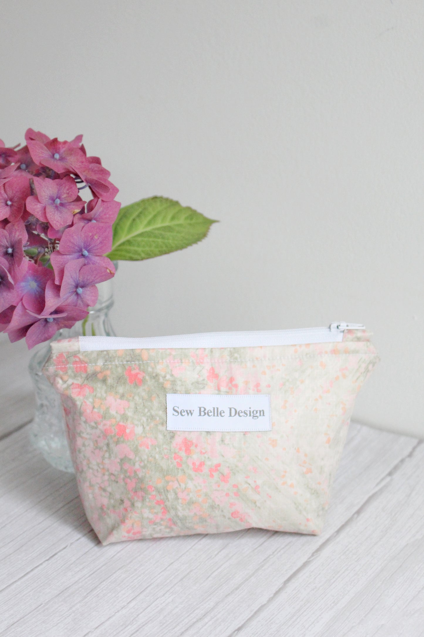 Anita Zip Bag - Watercolour Florals