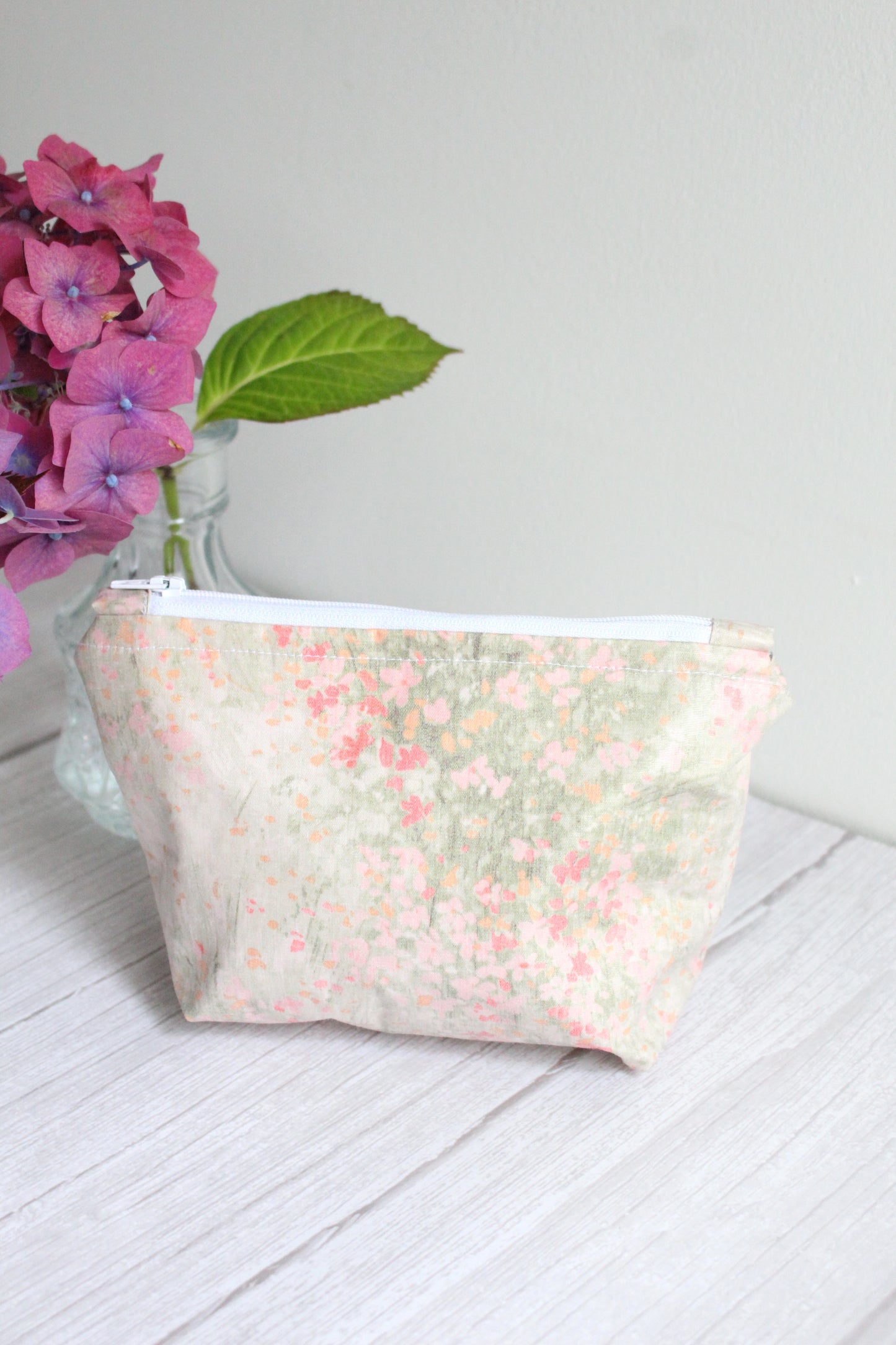 Anita Zip Bag - Watercolour Florals