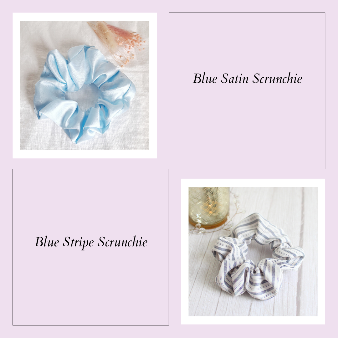 Scrunchie Gift Box - Set of Three Scrunchies - Customisable