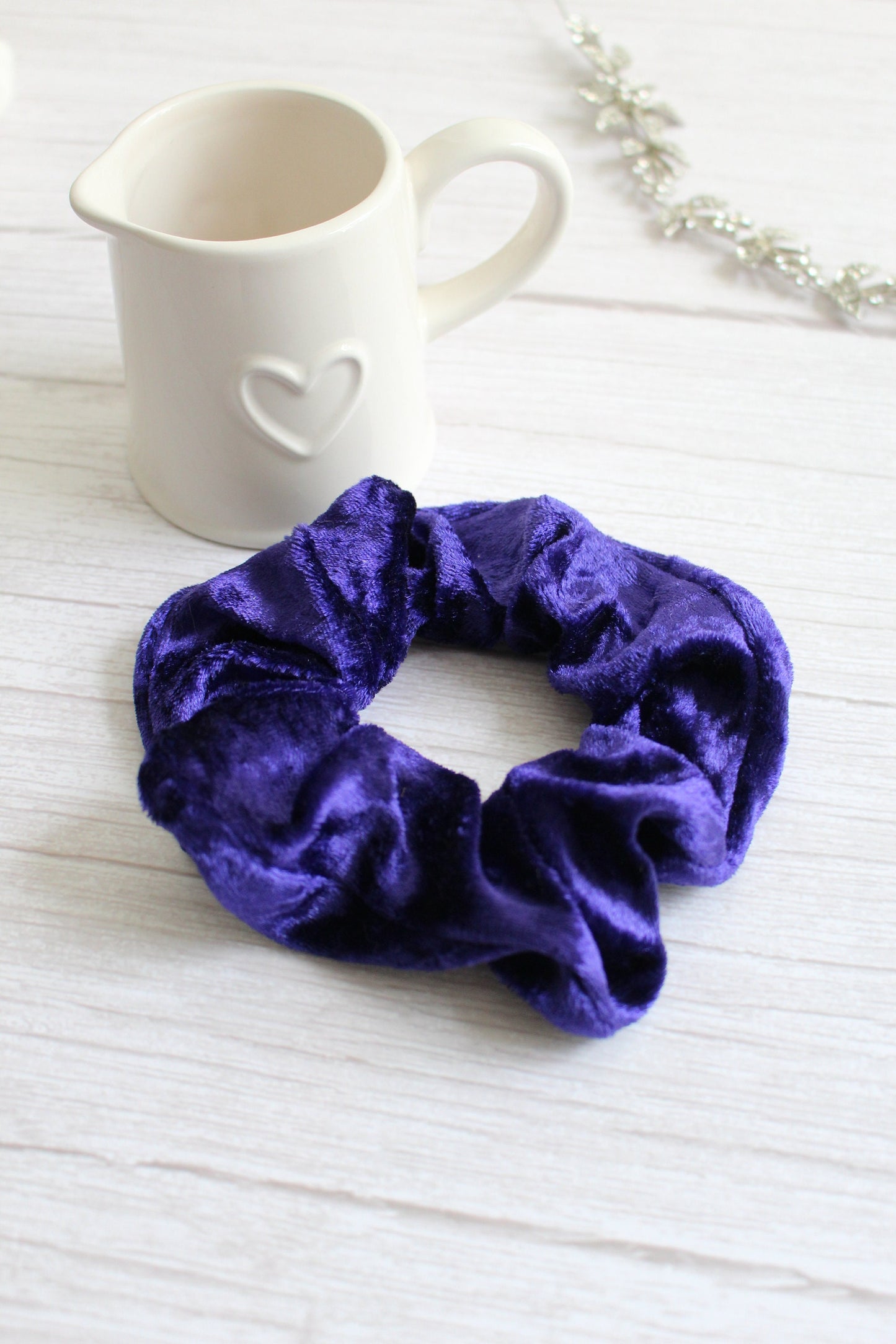 Purple Velvet Hair Scrunchie