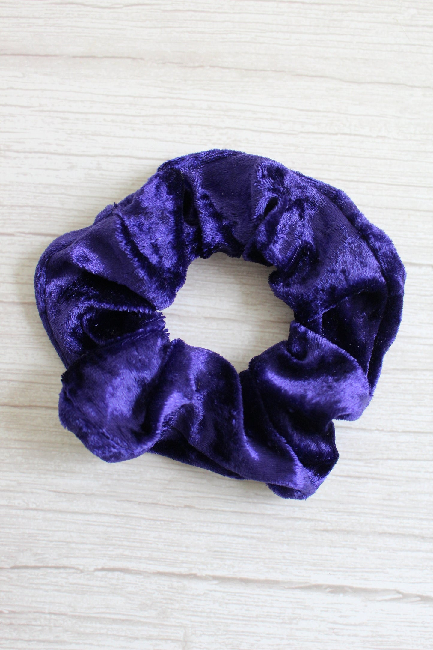 Purple Velvet Hair Scrunchie