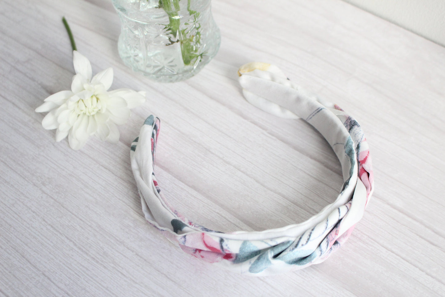 Noa Hairband - Pastel Watercolour Fabric Twist Hairband