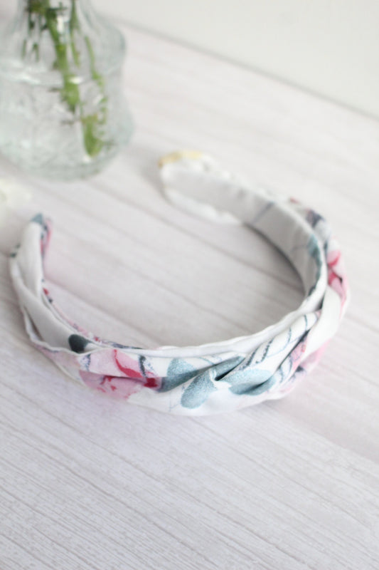 Noa Hairband - Pastel Watercolour Fabric Twist Hairband