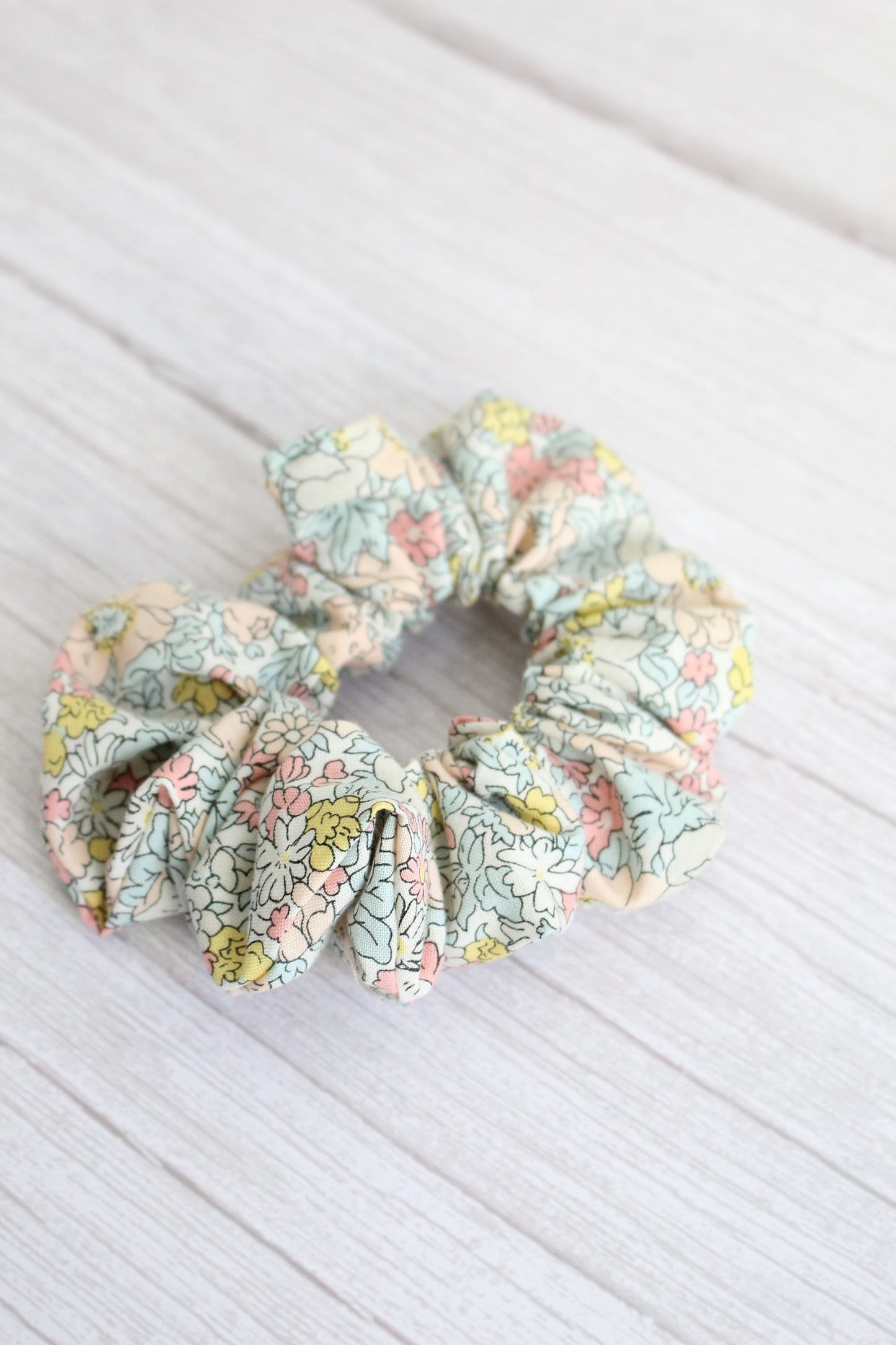 Pastel Liberty of London Floral Fabric Hair Scrunchie