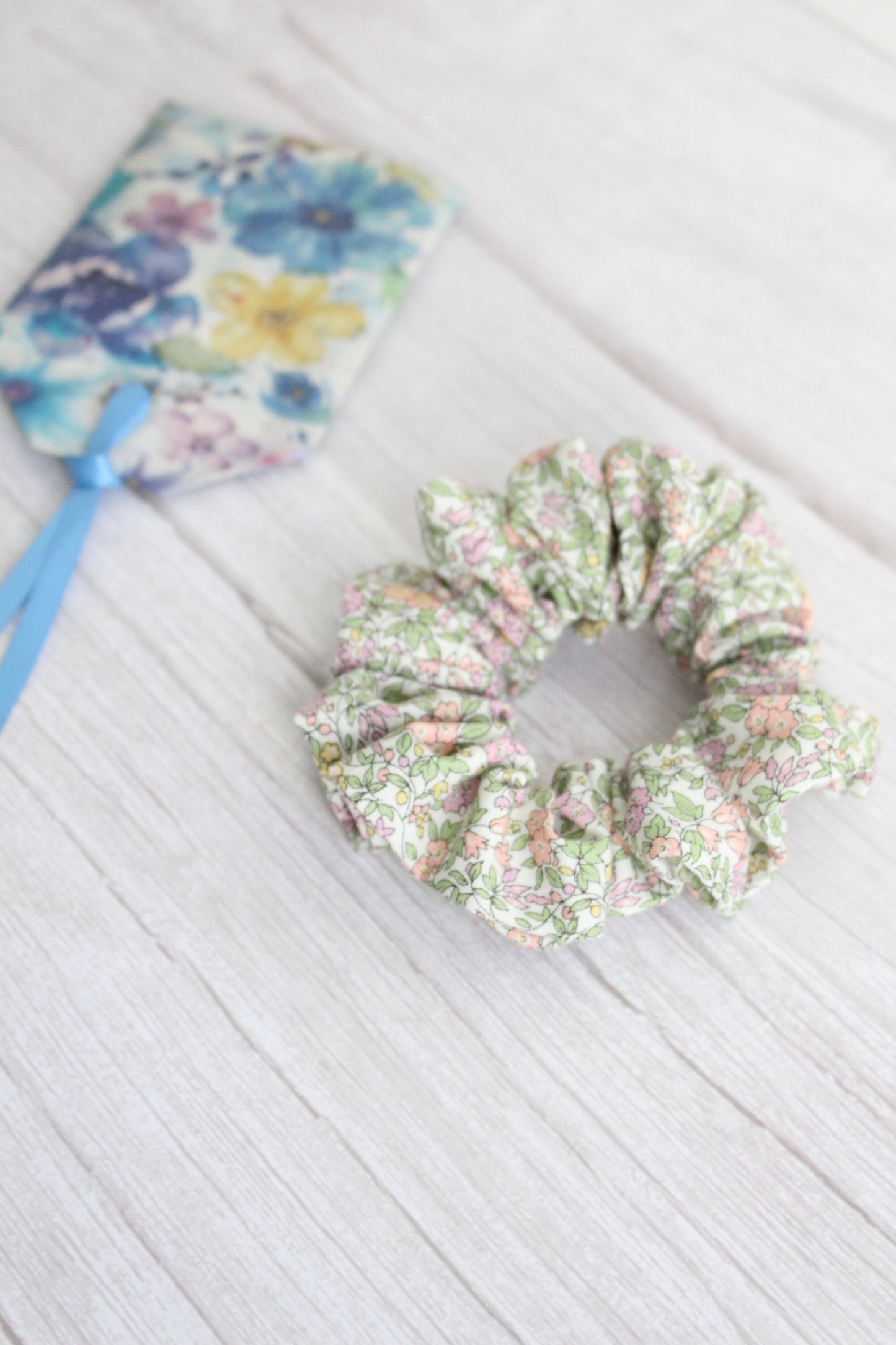 Pastel Liberty of London Floral Fabric Hair Scrunchie